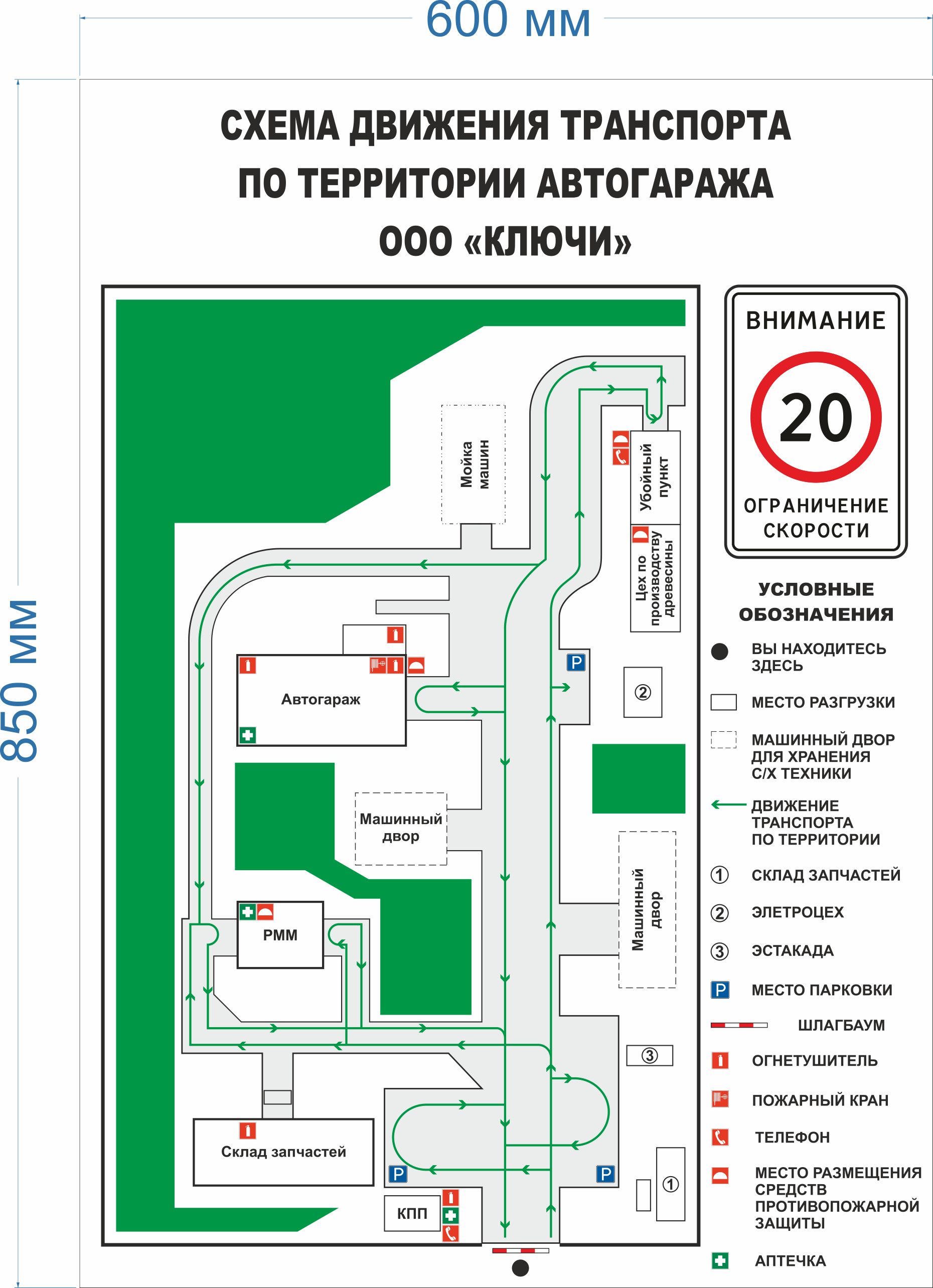 Схема организации движения на строительной площадке